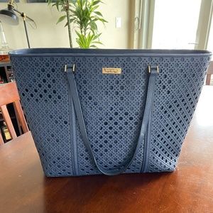 Large Navy Kate Spade Tote/Lap Top Bag
